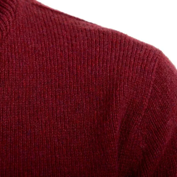 Scuderia Ferrari Women's Cropped 100% Cashmere Roll-Neck Sweater US M IT 42